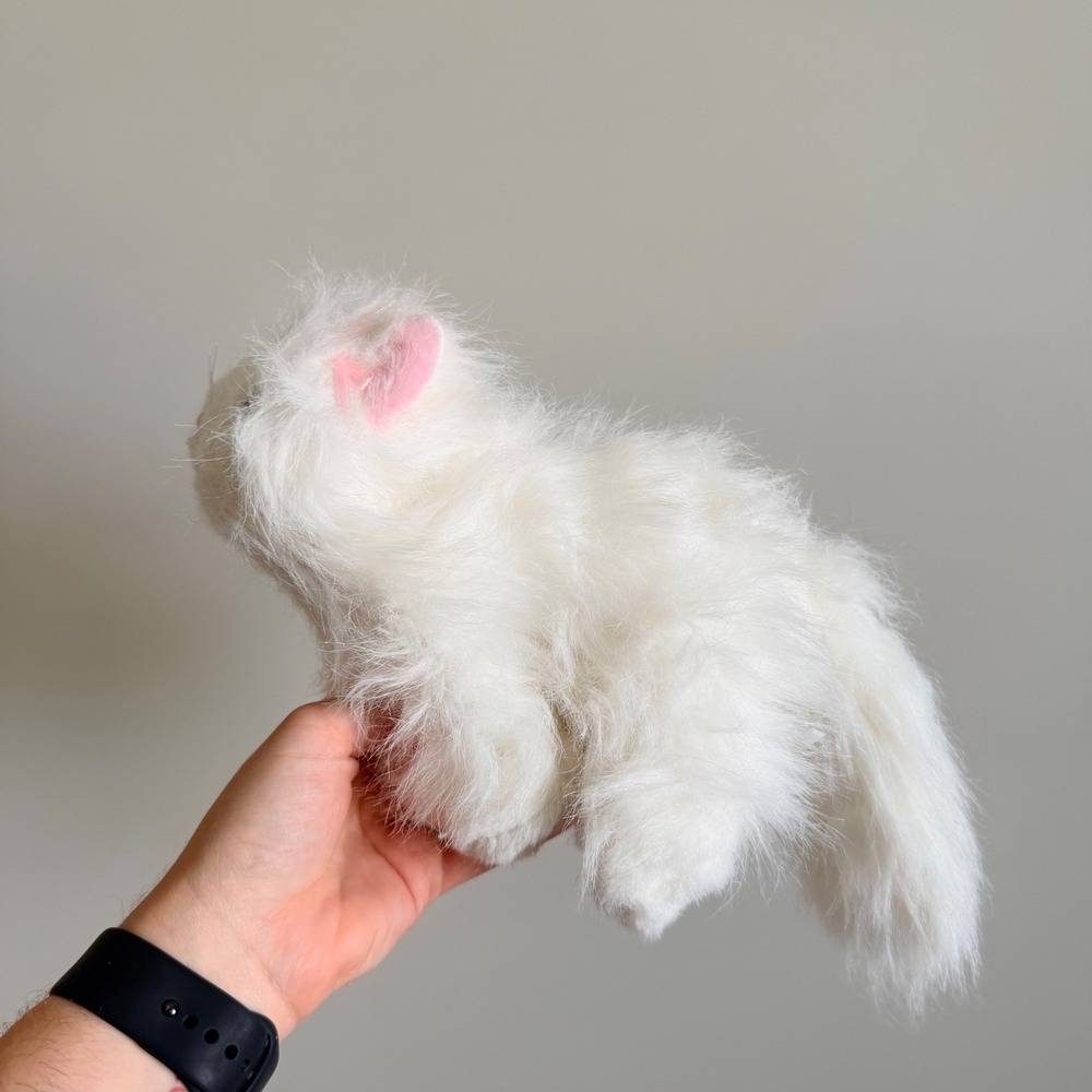 Ganz Webkinz Persian Cat White‎ Long Hair Plush Stuffed Animal Blue Eyes W Logo - Picture 2 of 4